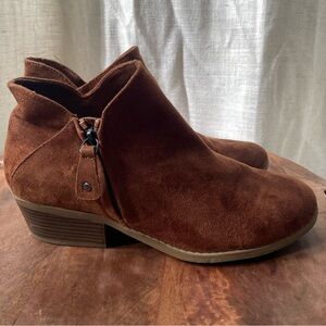 Brown Suede Ankle Boots